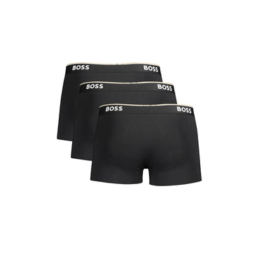 Boss Boxer Uomo Nero Stampa Logo Intimo - vista 2