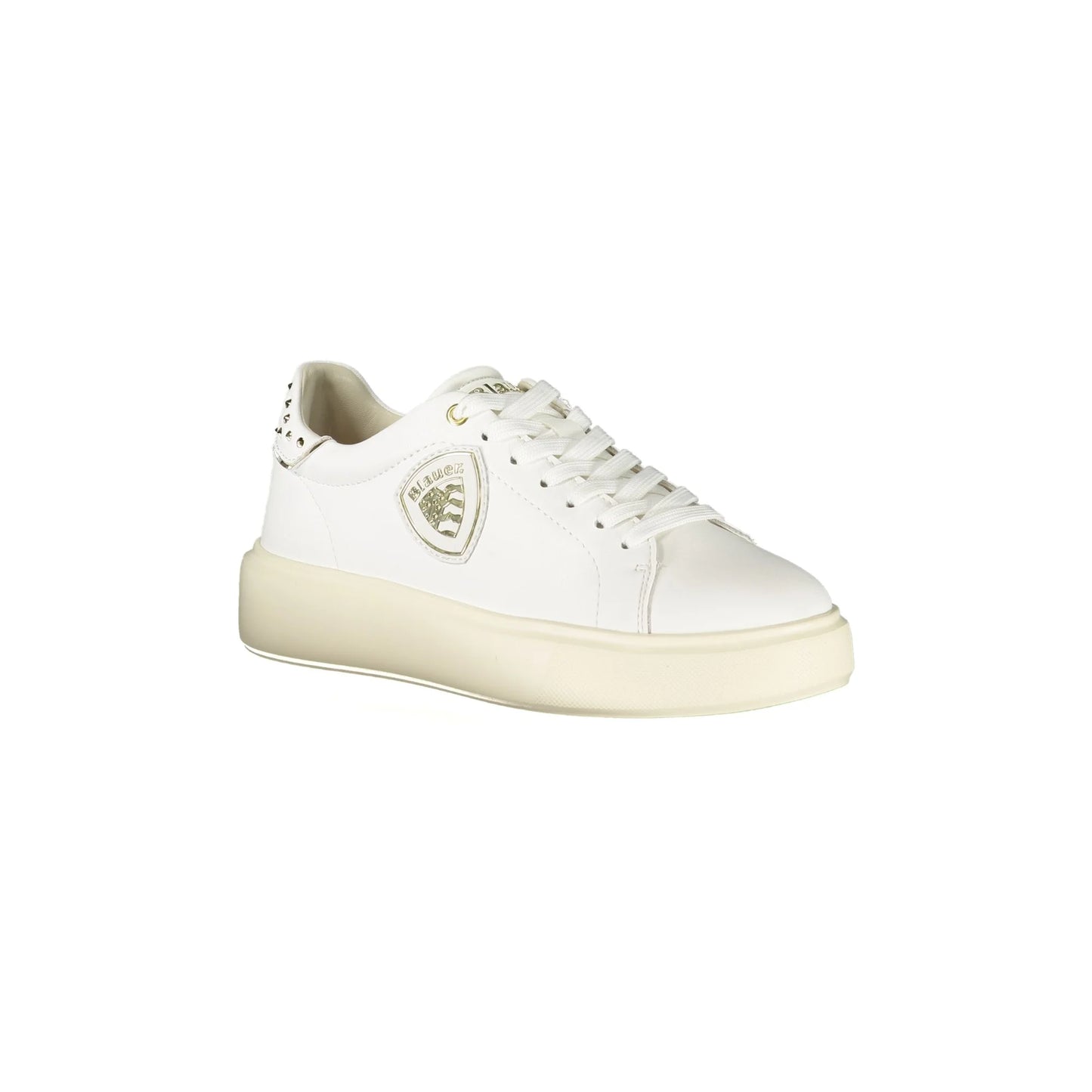 Blauer Sneakers donna bianco