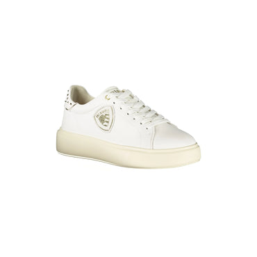 Blauer Sneakers donna bianco