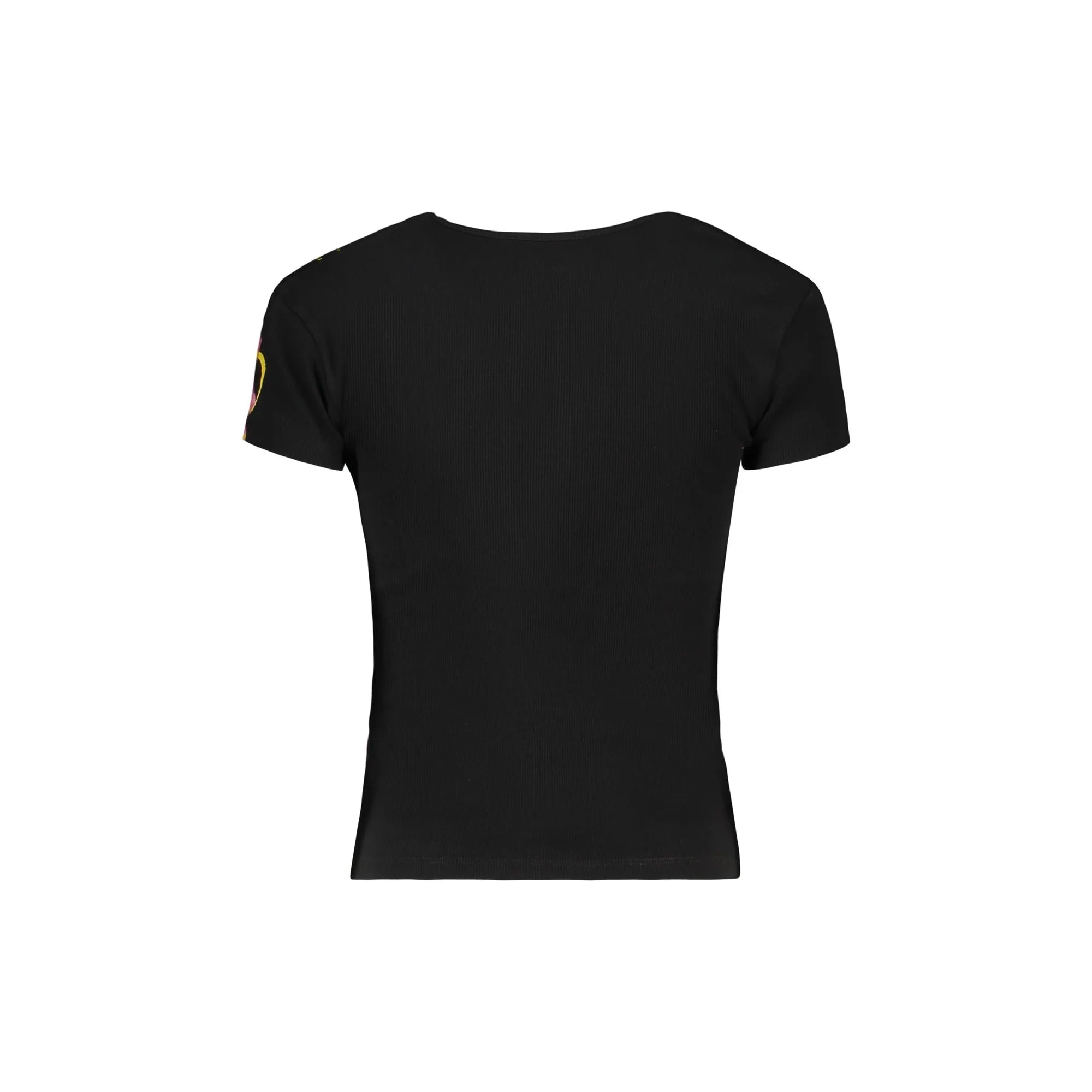 DESIGUAL T-SHIRT MANICHE CORTE DONNA NERO