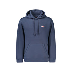 Tommy Hilfiger Felpă Bărbați Albastră cu Glugă Fleece cu Buzunar Logo