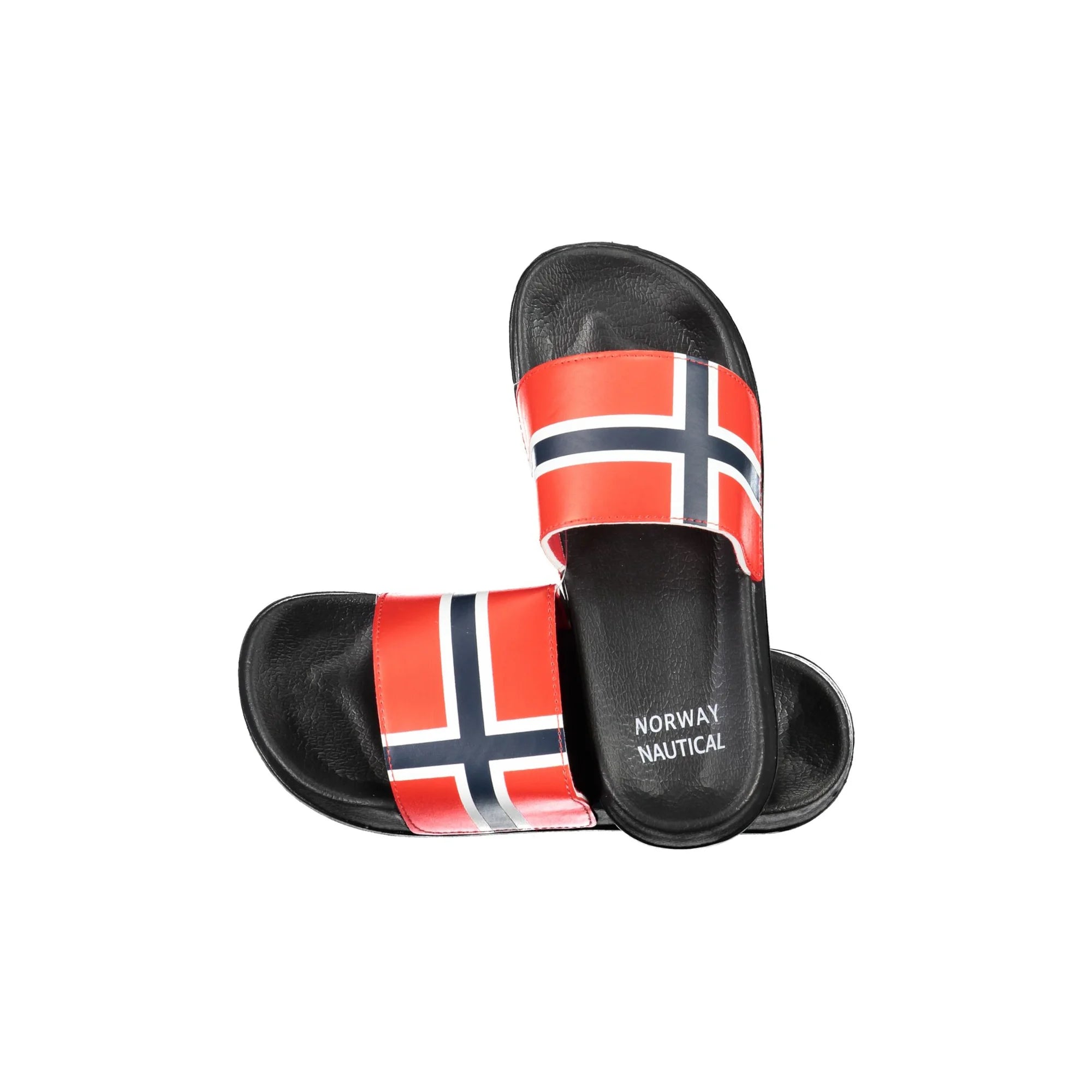 NORWAY Ciabatte Uomo Nere con Dettagli a Contrasto e Logo Norway 1963 Nero - foto prodotto