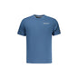 North Sails T-Shirt Uomo Girocollo Stampa Applicazione Logo Blu - foto prodotto