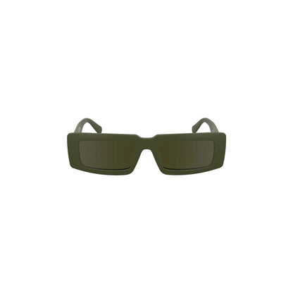 Calvin Klein Occhiali da Sole Donna Verde Lente Rettangolare Logo - foto prodotto