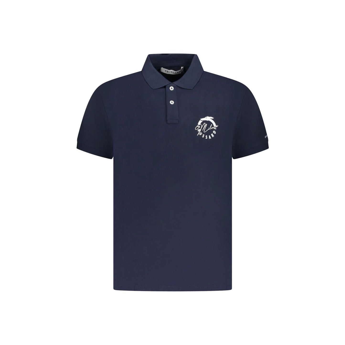 Trussardi Polo Maniche Corte Uomo Blu Stampa Logo - foto prodotto