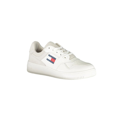 TOMMY HILFIGER Scarpe Sneakers Bianche da Donna con Dettagli a Contrasto bianco - vista 2