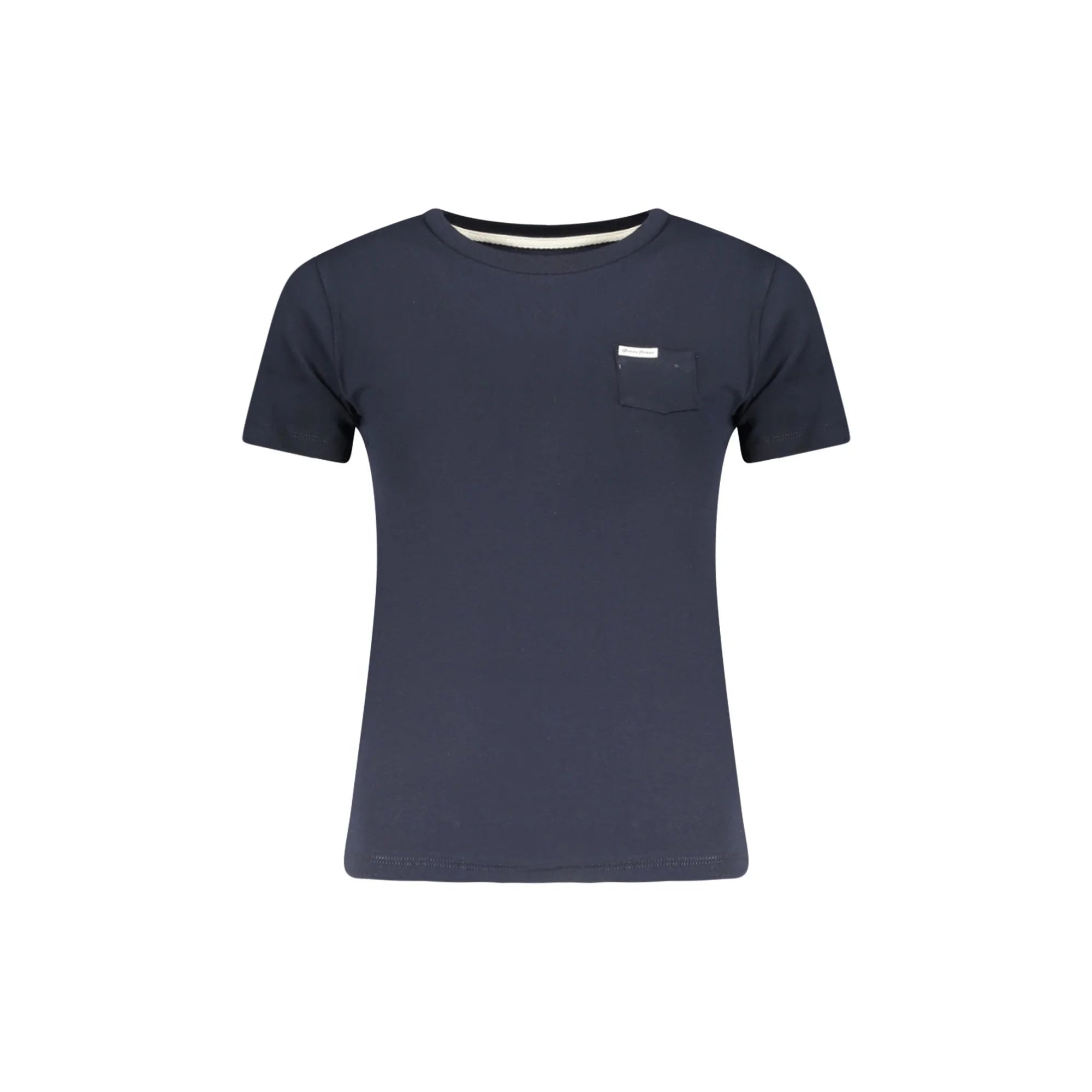 GUESS JEANS T-SHIRT MANICHE CORTE DONNA BLU