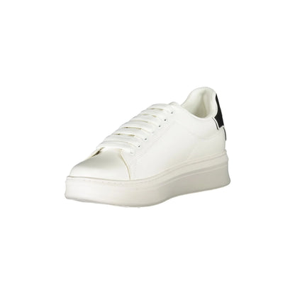 GAELLE PARIS Scarpe Sneakers Uomo Bianche con Dettagli a Contrasto bianco - vista 3