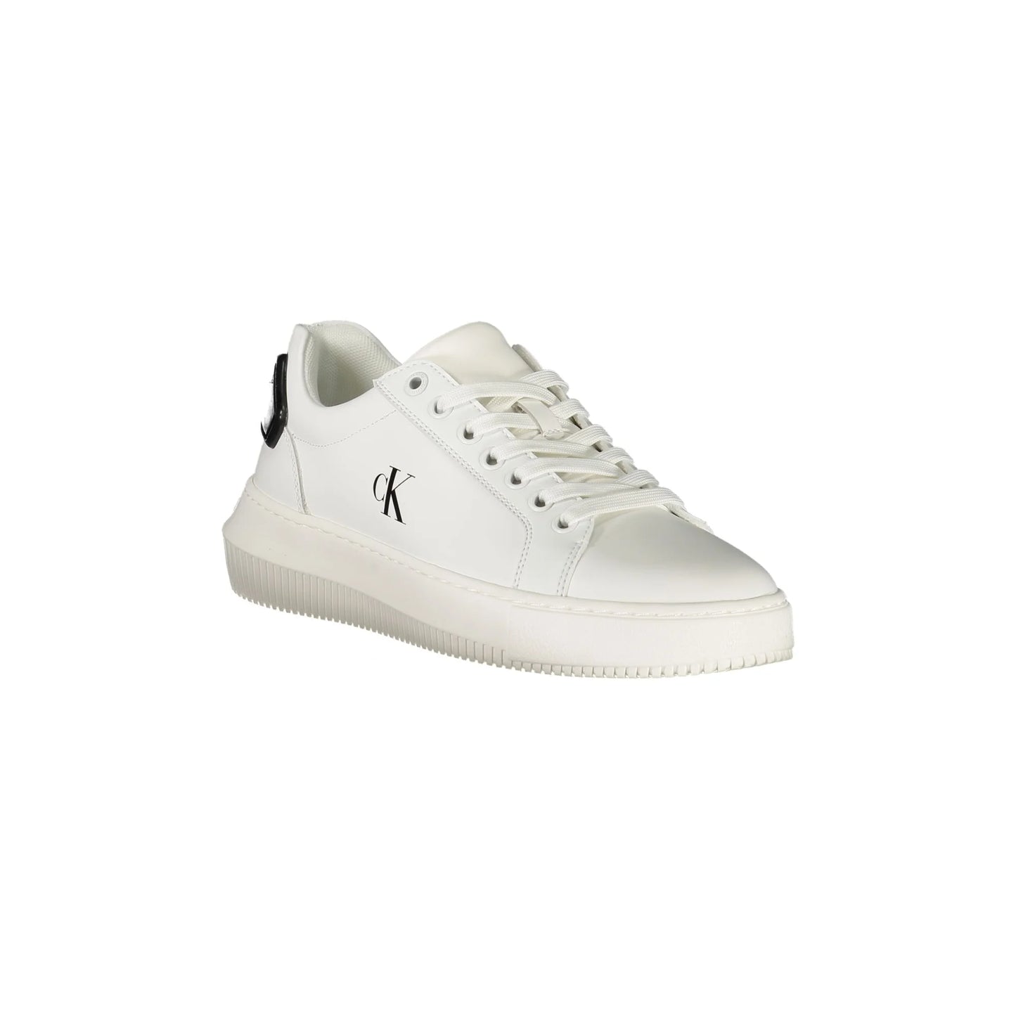 CALVIN KLEIN Calzature Sportive Donna Bianche con Dettagli Neri Sneakers nero - vista 2