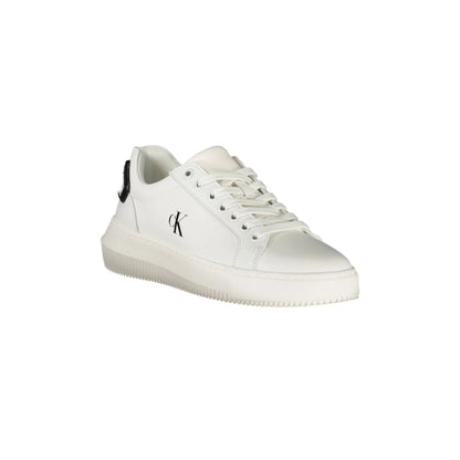 CALVIN KLEIN Calzature Sportive Donna Bianche con Dettagli Neri Sneakers nero - vista 2