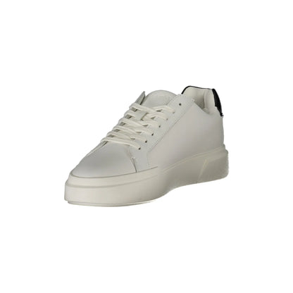 CALVIN KLEIN Sneakers Uomo Bianche con Lacci e Dettagli in Nero - vista 3