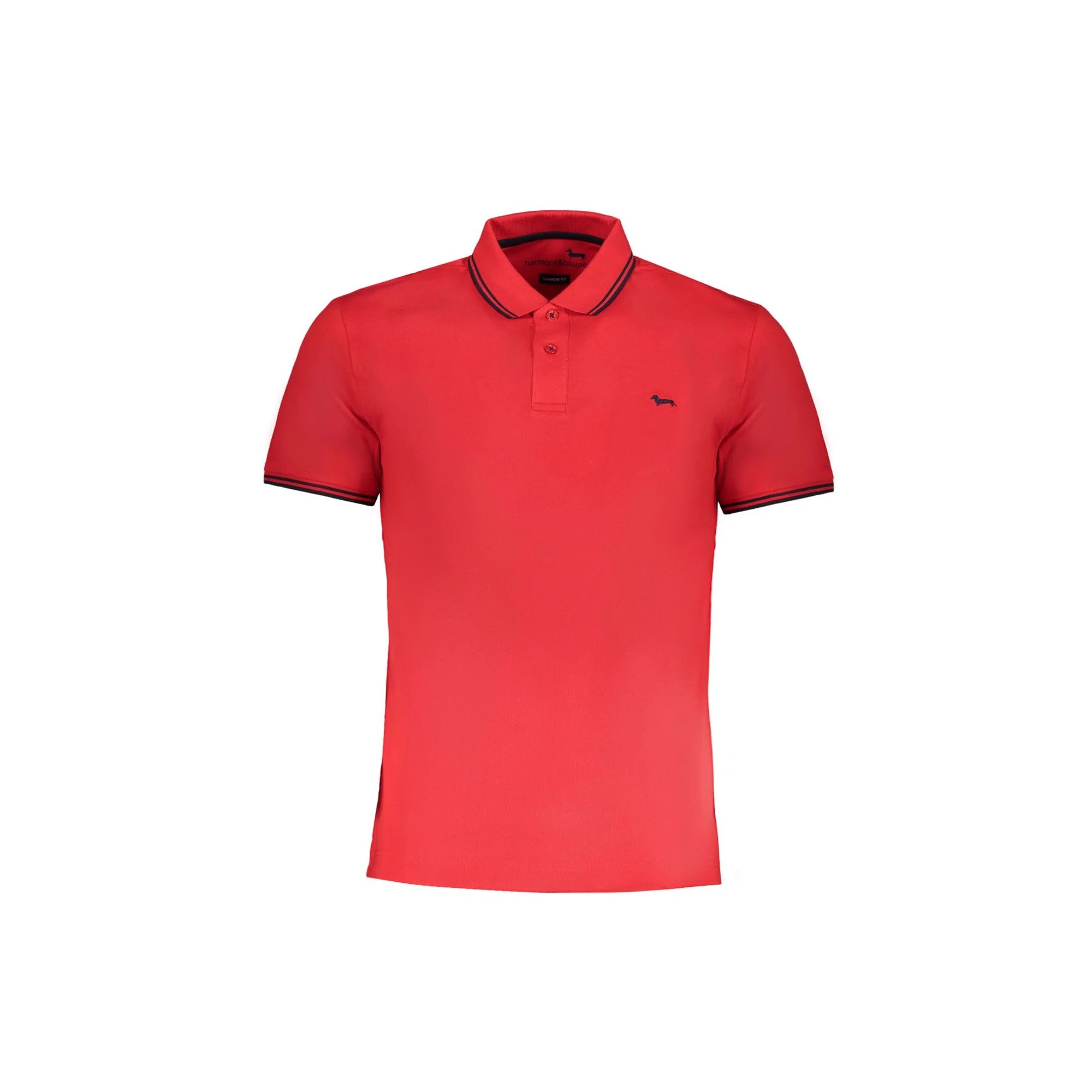 HARMONT & BLAINE POLO MANICHE CORTE UOMO ROSSO