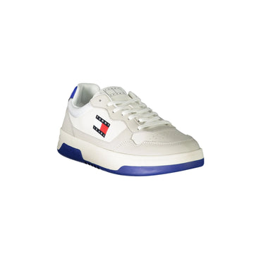 TOMMY HILFIGER Scarpe Sneakers Uomo Bianche con Dettagli Blu Royal bianco - vista 2