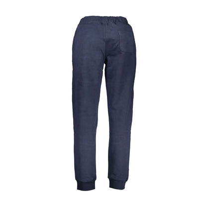La Martina Pantaloni Uomo Blu Stampa Logo - vista 2