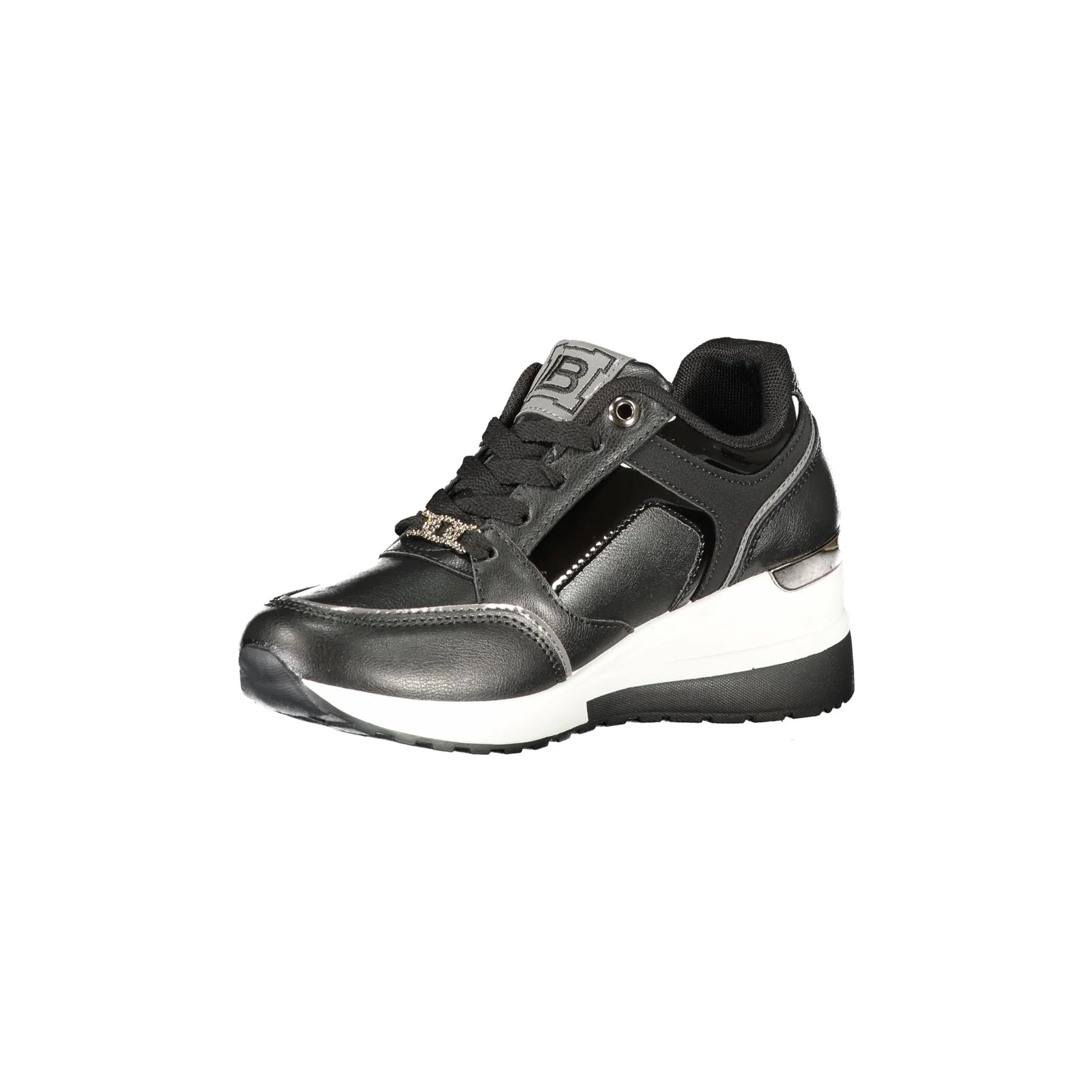 LAURA BIAGIOTTI Sneakers Donna Nere con Lacci, Zip e Plateau 5 cm nero - vista 3