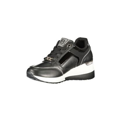 LAURA BIAGIOTTI Sneakers Donna Nere con Lacci, Zip e Plateau 5 cm nero - vista 3