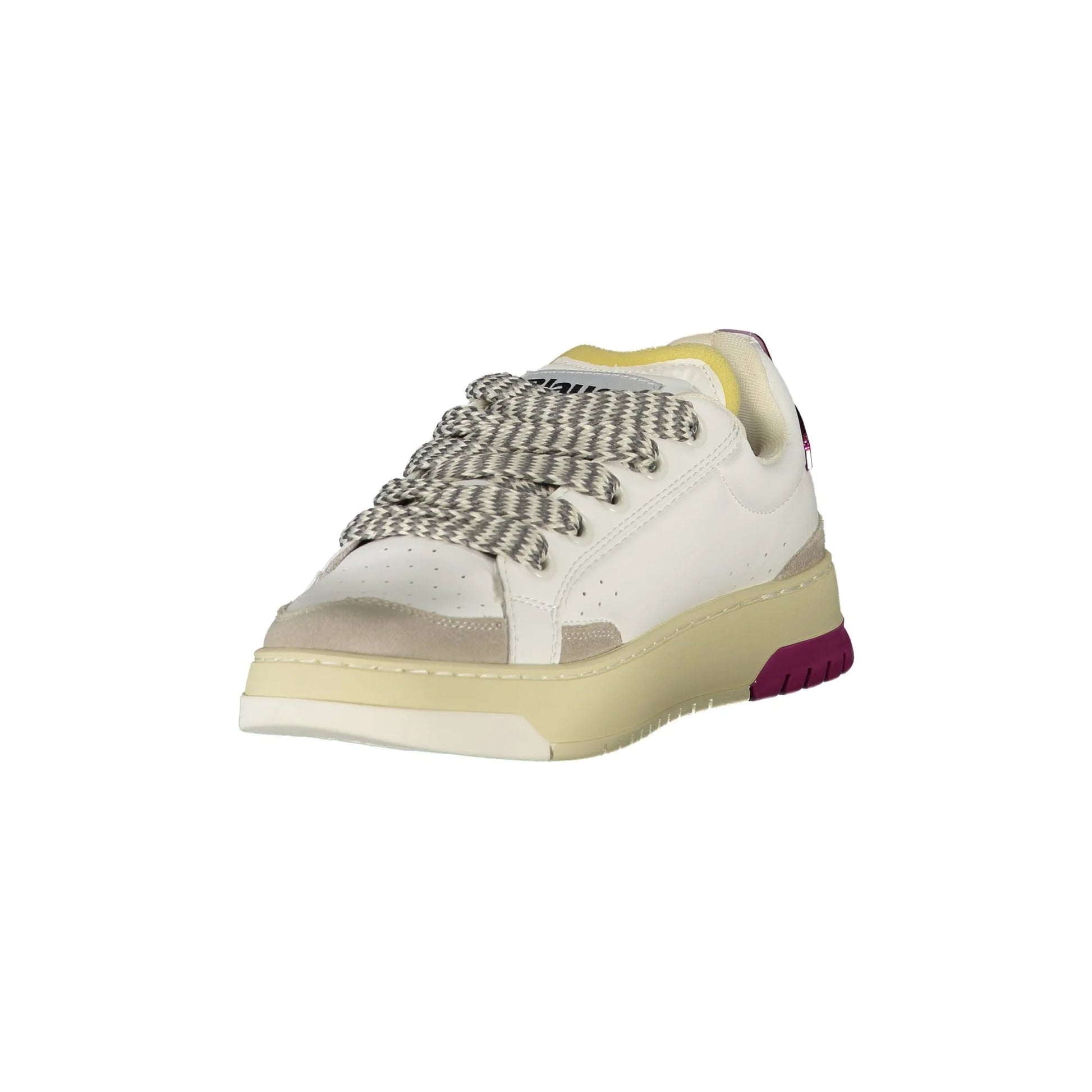 Blauer Sneakers donna bianco