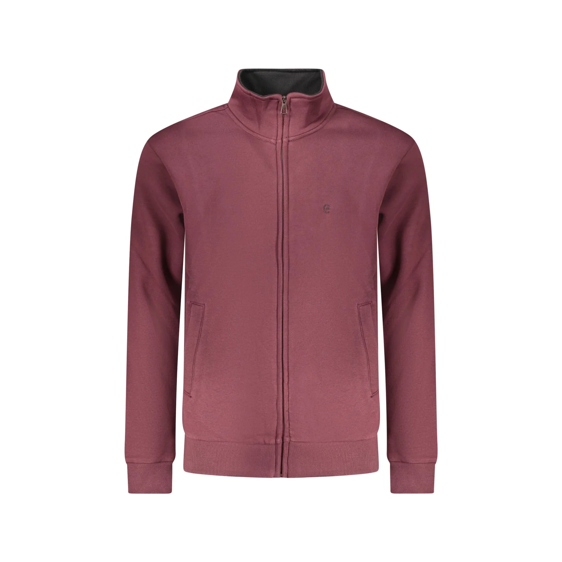 Coveri Moving Felpa Maniche Lunghe Uomo Rossa Zip Ricamo Felpe Rosso - foto prodotto
