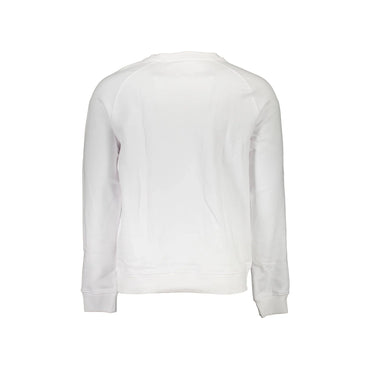 Guess Jeans Felpa Maniche Lunghe Uomo Bianca Ricamo Felpe bianco - vista 2