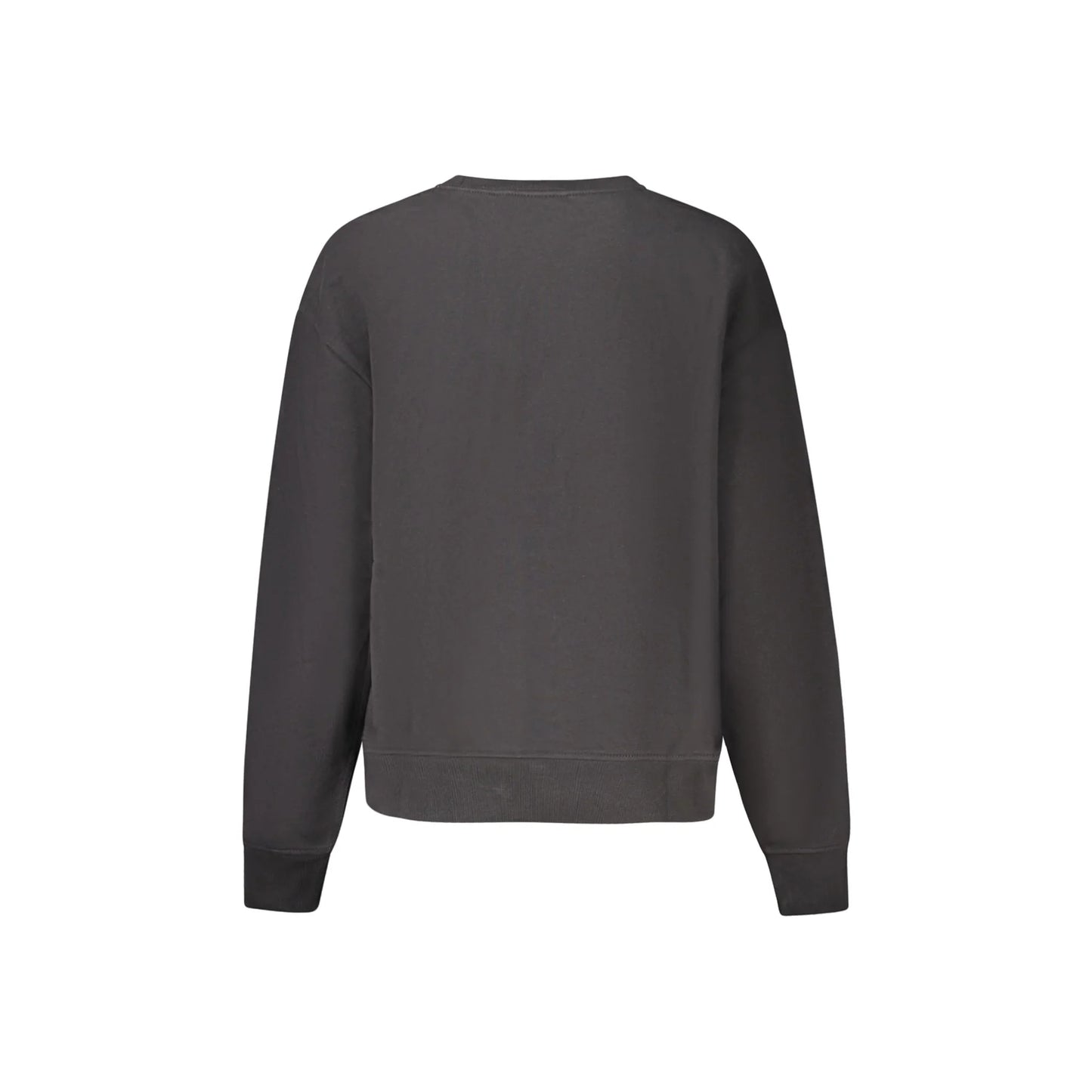 Calvin Klein Felpa Donna Nera Girocollo Garzata Stampa Ricamo Felpe nero - vista 2