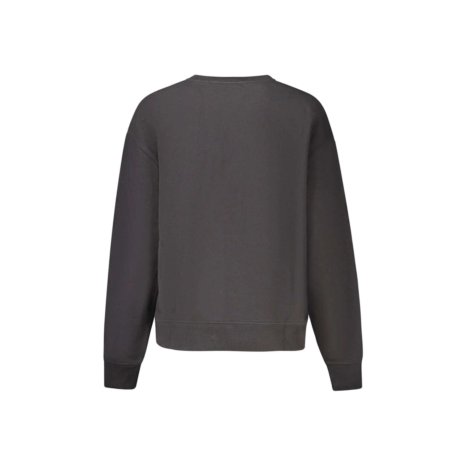 Calvin Klein Felpa Donna Nera Girocollo Garzata Stampa Ricamo Felpe nero - vista 2