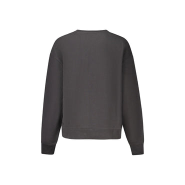 Calvin Klein Felpa Donna Nera Girocollo Garzata Stampa Ricamo Felpe nero - vista 2