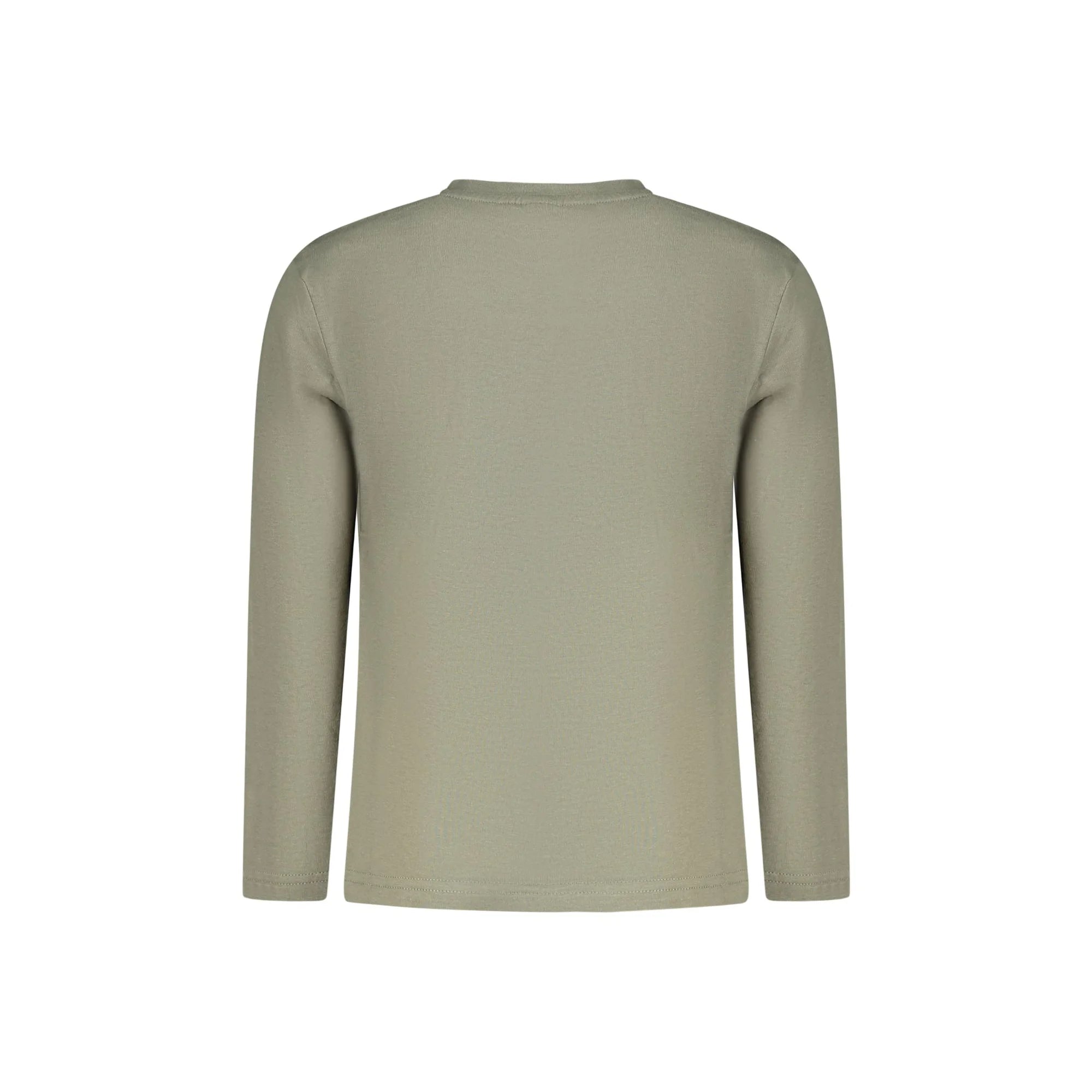 North Sails T-Shirt Maniche Lunghe Unisex Verde Stampa Logo - vista 2