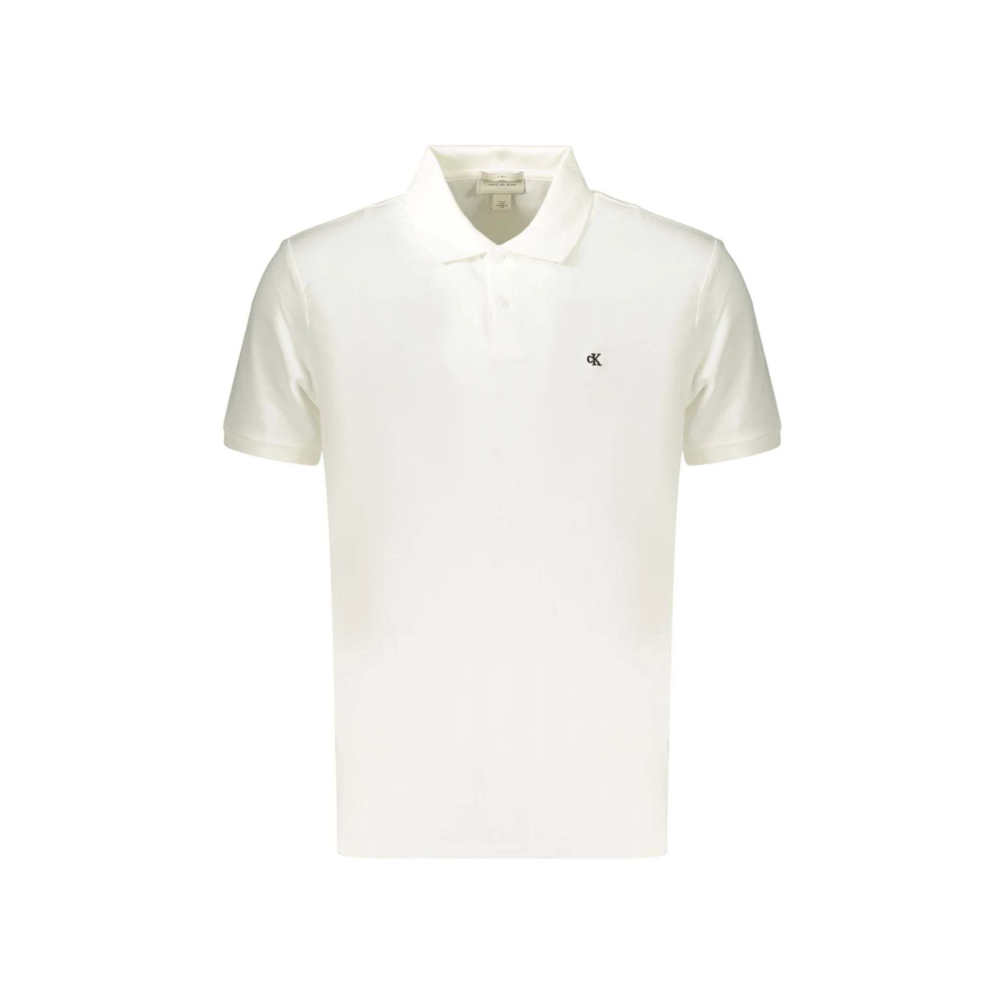 CALVIN KLEIN POLO MANICHE CORTE UOMO BIANCO