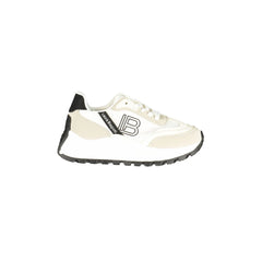 Laura Biagiotti White Logo Print Sneakers