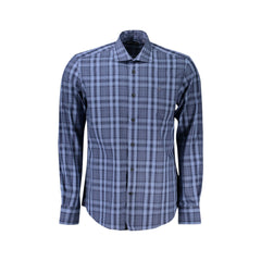 North Sails Camicia Maniche Lunghe Uomo Azzurra Ricamo