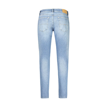 Tommy Hilfiger Jeans Uomo Azzurri Slim Tapered Logo - vista 2