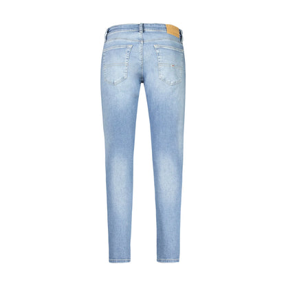 Tommy Hilfiger Jeans Uomo Azzurri Slim Tapered Logo - vista 2