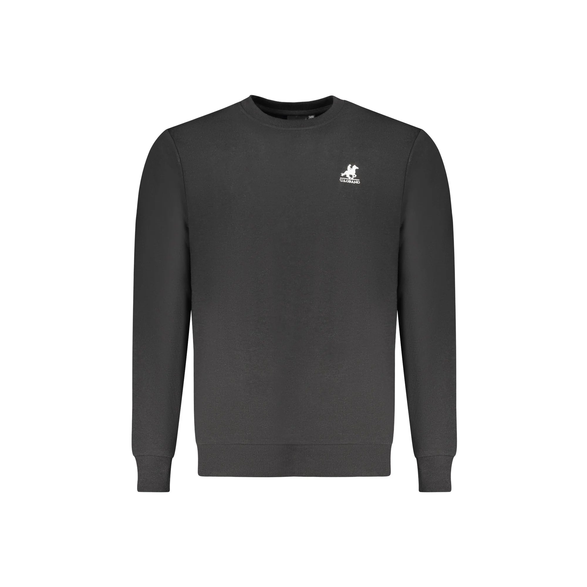 U.S. GRAND POLO FELPA SENZA ZIP UOMO NERO