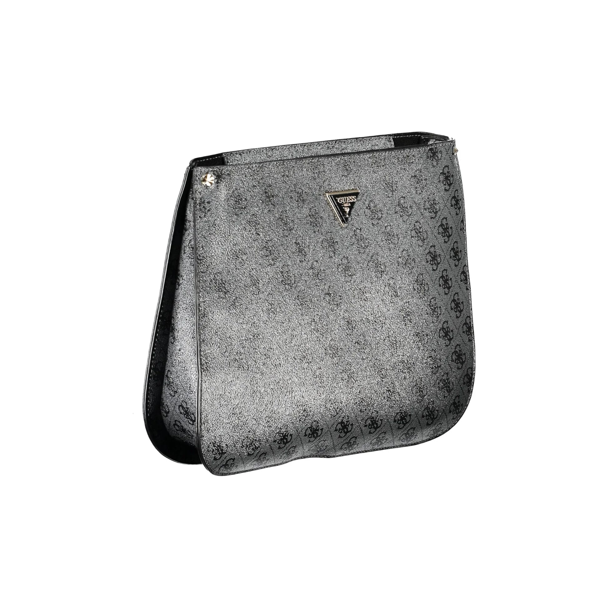 Guess Jeans Borsa a Tracolla Donna Nera Chiusura con Zip Logo Borse nero - vista 3