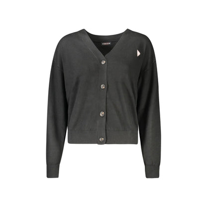 Guess Jeans Maglia Cardigan Donna Nero Logo Maglie - foto prodotto