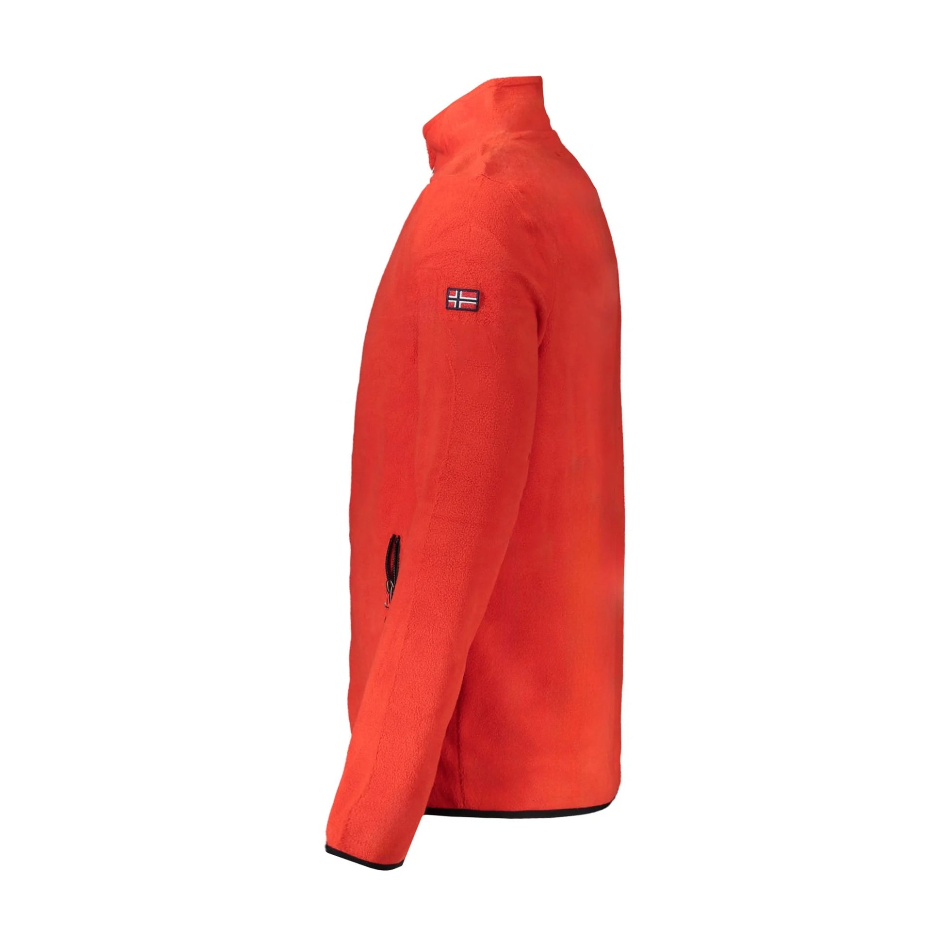 Norway 1963 Felpa Uomo Rossa in Pile con Zip e Logo Felpe rosso - vista 3