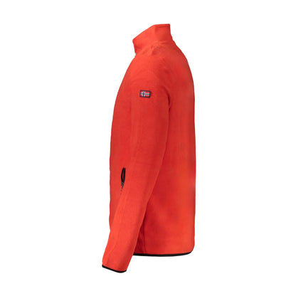 Norway 1963 Felpa Uomo Rossa in Pile con Zip e Logo Felpe rosso - vista 3