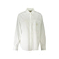 Calvin Klein Camicia Maniche Lunghe Donna Bianca Collo all'Italiana Logo Camicie Bianco - foto prodotto