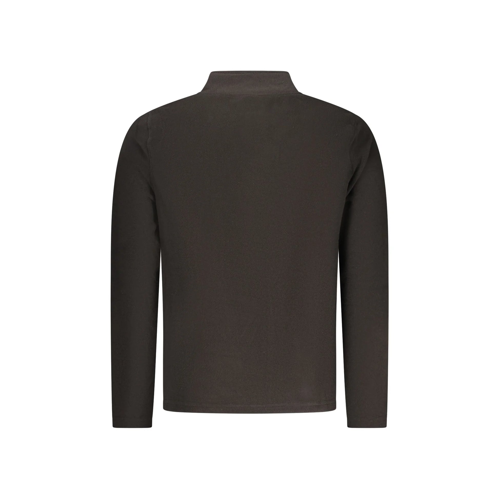 U.S. Grand Felpa Uomo Nera con Mezza Zip Pile Ricamo Logo Felpe nero - vista 2