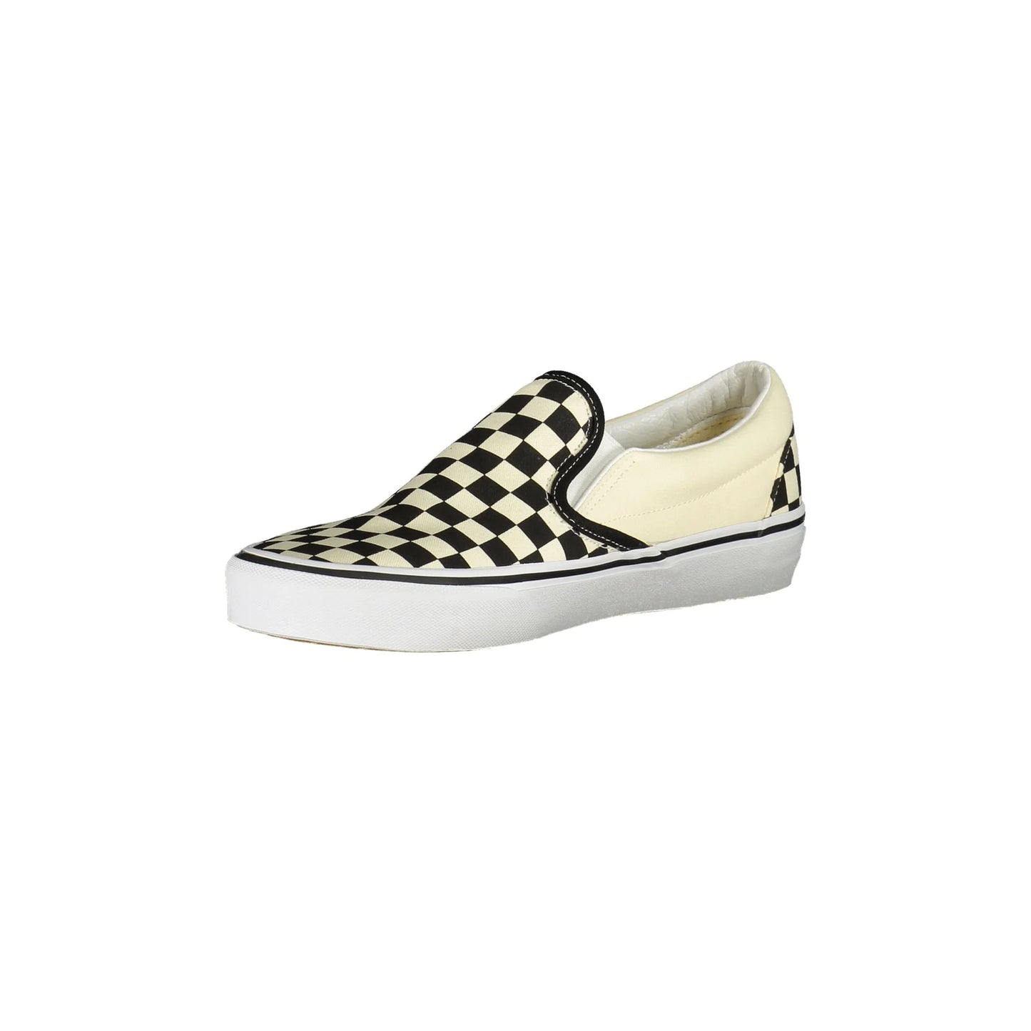 VANS Scarpe Sneakers Uomo Bianche a Scacchi Slip-On con Elastico bianco - vista 3