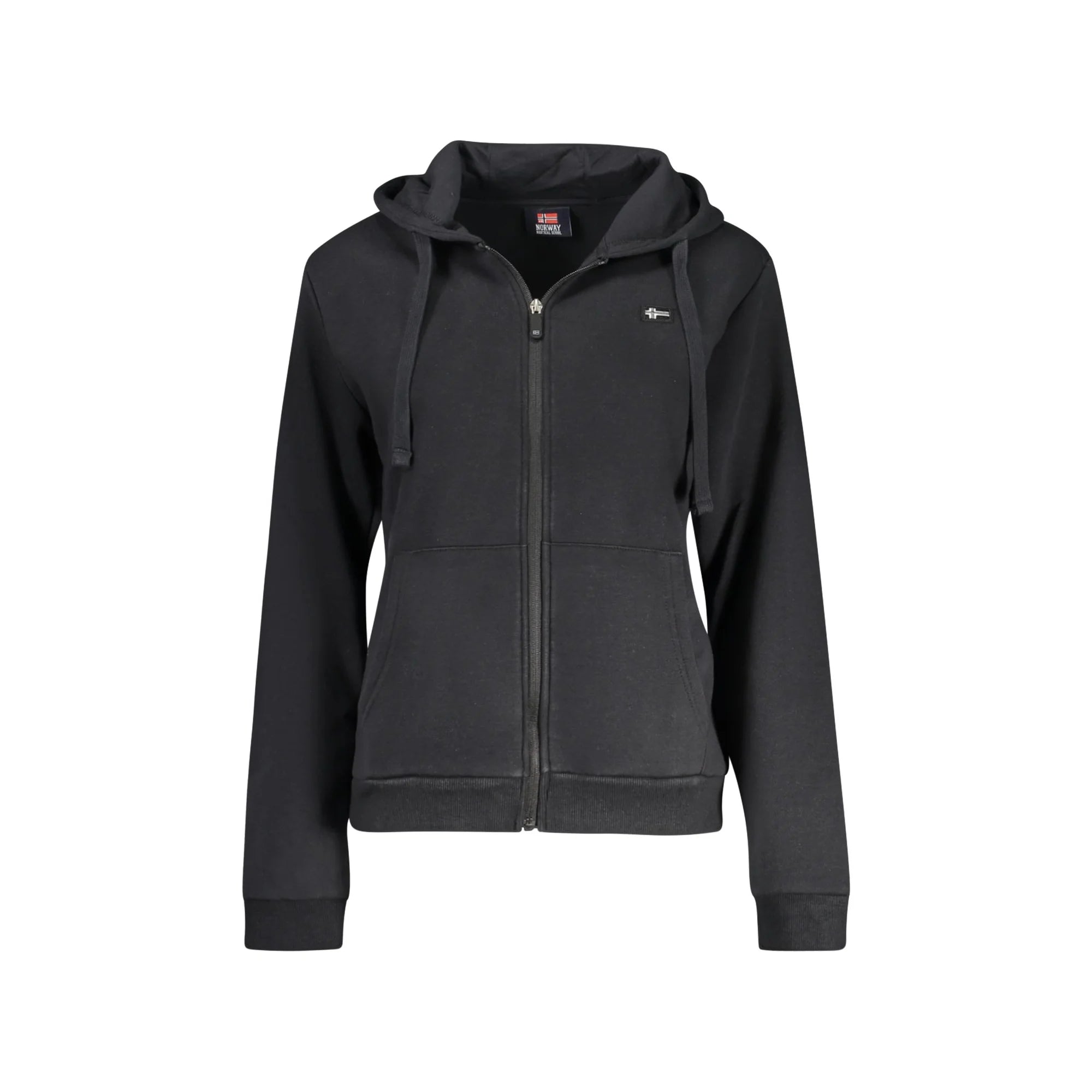 NORWAY 1963 FELPA CON ZIP DONNA NERO