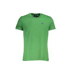 La Martina T-Shirt Maniche Corte Uomo Verde Ricamo