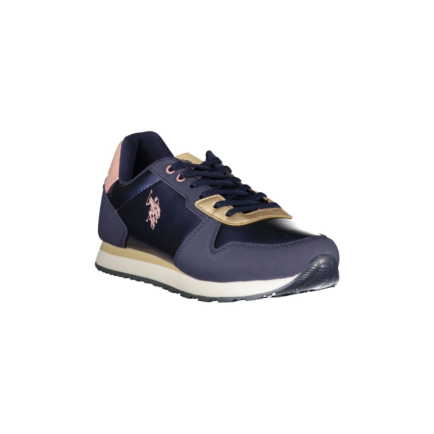 U.S. POLO ASSN. Scarpe Sneakers Donna Blu con Stampa e Dettagli a Contrasto - vista 3