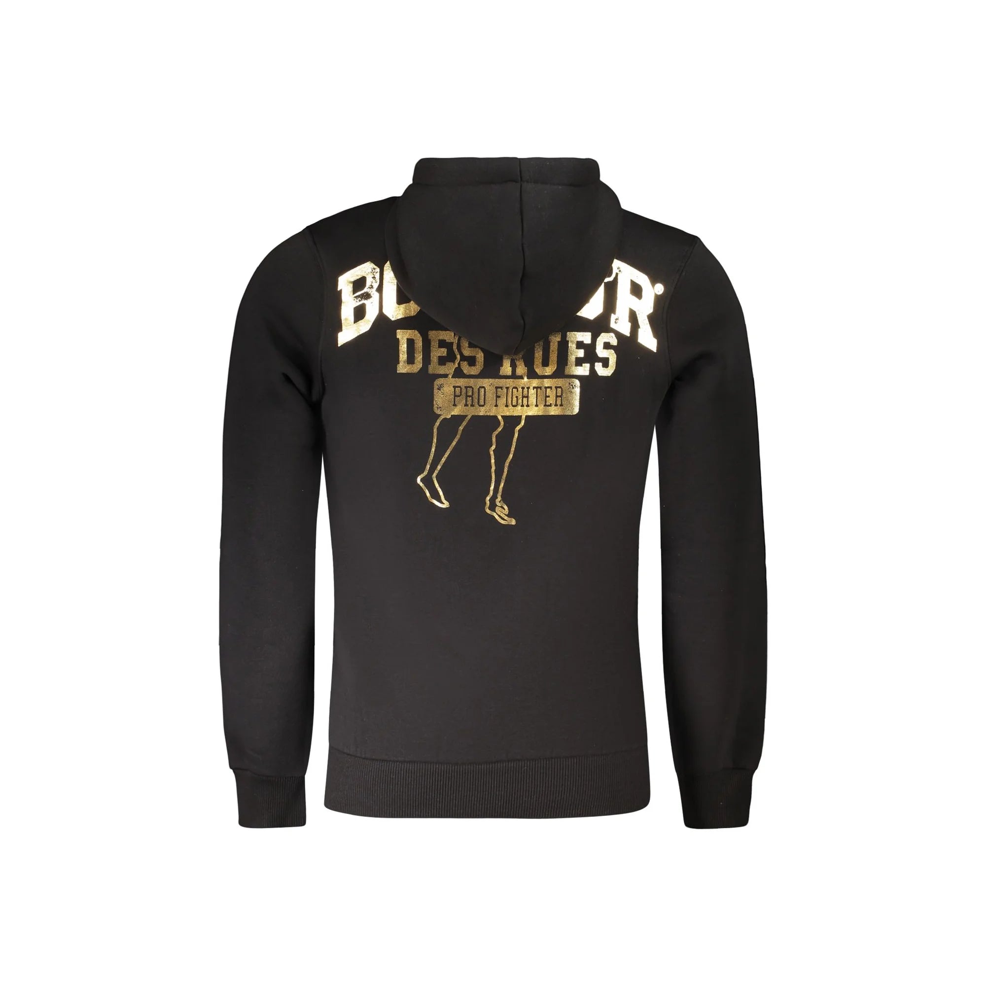 BOXEUR DES RUES FELPA SENZA ZIP UOMO NERO