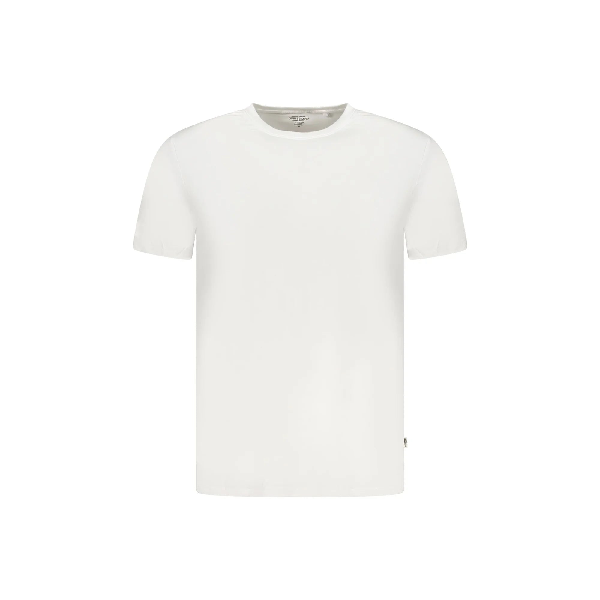 GUESS JEANS T-SHIRT MANICHE CORTE UOMO BIANCO