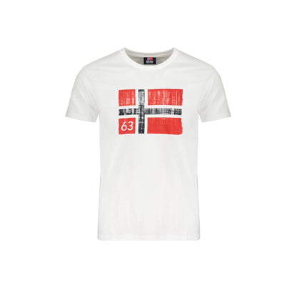 Norway 1963 T-Shirt Maniche Corte Uomo Bianca Stampa Bianco - foto prodotto