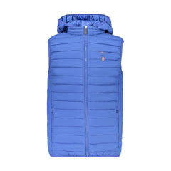 Accademia Militare Giubbotto Smanicato Uomo Blu Ricamo Logo
