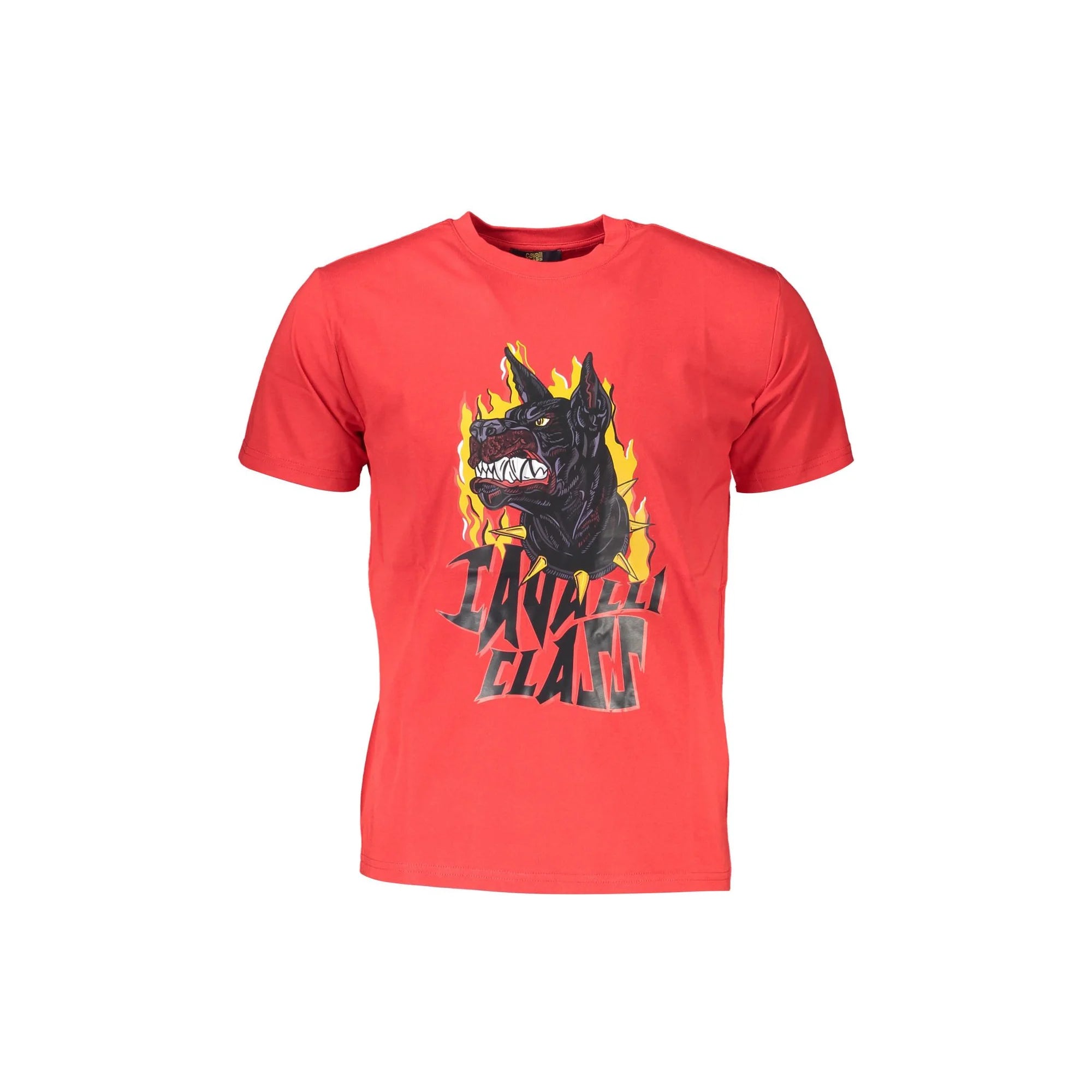 CAVALLI CLASS T-SHIRT MANICHE CORTE UOMO ROSSO