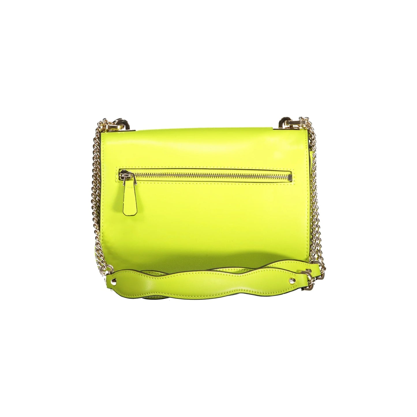 GUESS JEANS Borsa Donna Verde Eliette a Tracolla con Catena e Scomparti Multipli Borse - vista 2