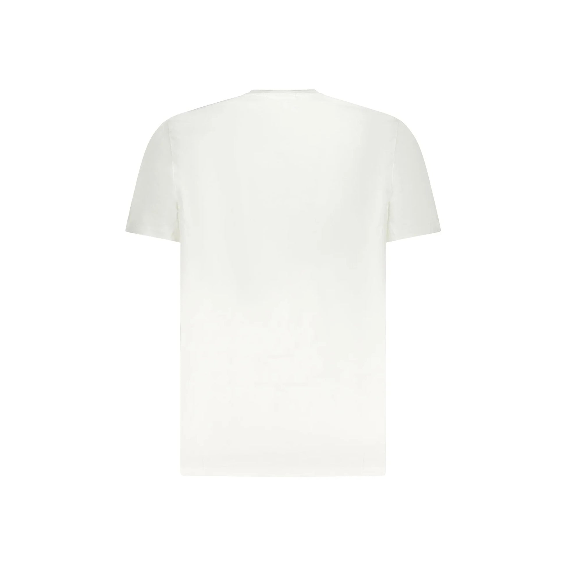 Calvin Klein T-Shirt Uomo Bianca Girocollo Cotone Logo Ricamato bianco - vista 2